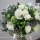 Informal bridal bouquet with gum foliage