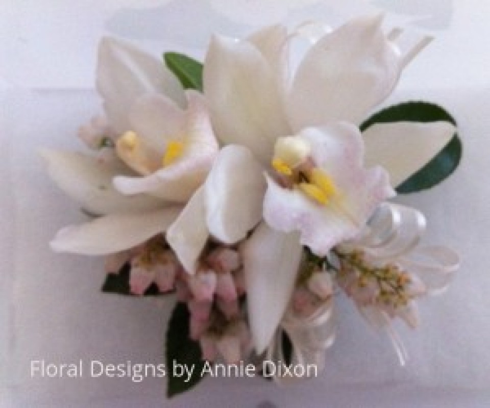 Cymbidium Orchids and Perris corsage